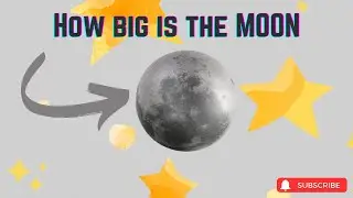 How large is the moon? #moon #solarsystem #animation #animated #3danimation
