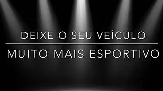 Ponteira de Escapamento para Carro  Esportiva 2,5 polegadas em Aço Inox Com Logo
