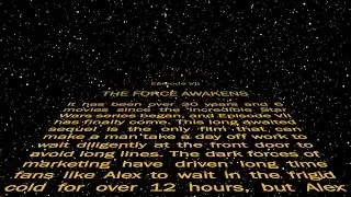 Line for Star Wars The Force Awakens at Maya Salinas