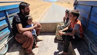 A trip to the heart of the city, a person helping children to buy clothes