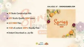 Trap Sample Pack 2023 (10 Kits + 500 Constructions Kits + Midi Files) SPRING Bundle 2023