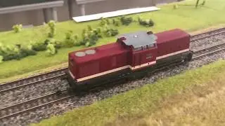 Modellbahn: (V100 ost) BR199 on TT layout (H0m scale)