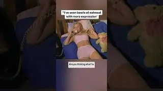 "I've seen bowls of oatmeal with more expression"