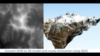 Create 3d realistics map using DEM and create simple animation using qgis |Export map As HTML file