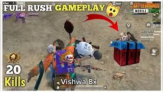 🔥20 KILLS solo vs squad😈 - intense full rush gameplay - Pubg mobile lite bgmi lite