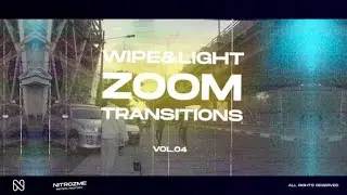 Top After Effects Projects: Wipe and Light Zoom Transitions + Free Font