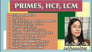 Primes, Highest Common Factor, and Lowest Common Multiple