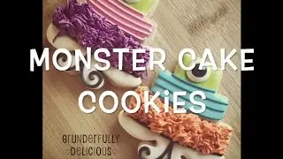 How to Make Monster Cake Decorated Cookies