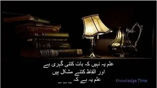 Best Quotes About Life In Urdu || Life Changing Urdu Quotes || Knowledge Time