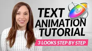 Apple Motion Text Animation Tutorial | STEP BY STEP