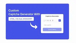 Lets design a captcha generator  in html & css #video #viralvideo