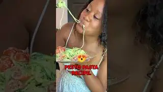 FULLY RAW VEGAN BASIL PESTO PASTA RECIPE! 😍🤤 