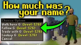 How I Got a One Letter RuneScape Name