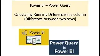 Difference between two rows of a table – Power Query - Power BI