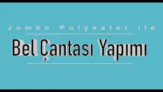 Polyester makrome ile Bel Çantası Yapımı