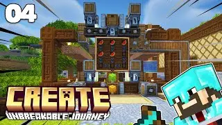 AUTOMATIC FARM TORNADO | Minecraft Survival #UnbreakableJourney Create 04