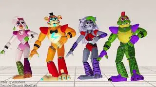 【MMD FNAF】M. Bison Theme (Five Nights at Freddy's: Security Breach)【60fps】