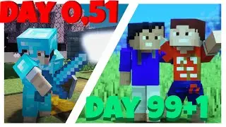 I suervived 100 DAYS in Minecraft HardCore fr (no cap)