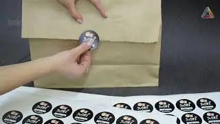 Наклейки для доставки еды или еды на вынос.