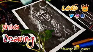 lord shiva drawing || How to draw mhakal 🐍🐍