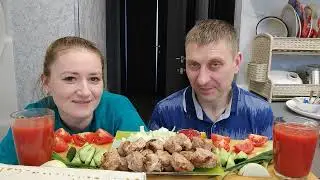GRILLED PORK SHASHLIK VEGETABLES / I want blepharoplasty 👀