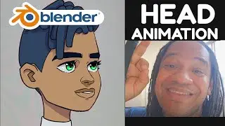 2D head animation | Blender | Grease Pencil