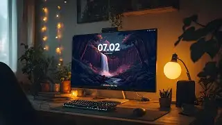 The Ultimate Night Waterfall KDE Plasma Setup | Minimal & Super Easy