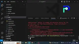 #ANGULAR 17 VSCODE TERMINAL ISSUE FIX  IN 1 min #ANGULAR17 CLI ISSUE #PARAMTECHK