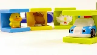 Мультфильм про машинки и животных (развивающие игрушки, видео для детей)