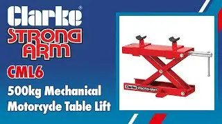 Clarke CML6 500kg Mechanical Motorcycle Table Lift (7610194)