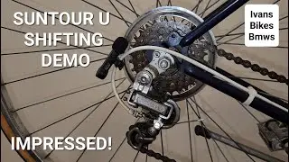1980s Japanese SUNTOUR U Shifting Performance Demonstrated - Better Than Shimano? | 4K