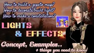 LIGHT & EFFECTS |How to make constellation, meteor etc|Intermediate levell How to make zepeto world?