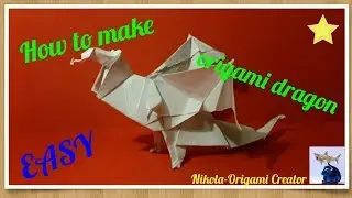 HOW TO MAKE ORIGAMI DRAGON !
