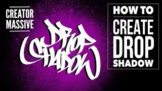 How to create drop shadow for your letters