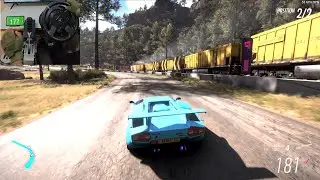 LAMBORGHINI Vs Railway Train | Forza Horizon 5 #forza #forzahorizon #simracing #thrustmaster #fh5
