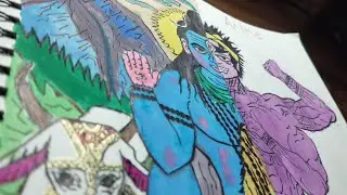 HOW TO DRAW LORD MAHADEV || realistic vs anime #mahadev #drawing #anime #realistic #art #sanatan