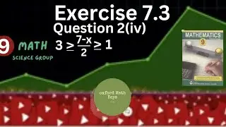 9th Class Math Chapter 7 Linear Equations and Inequalities Exercise 7.3 Q2 (iv)
