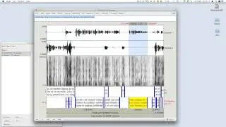 Video tutorial for exporting a conversation transcript from a Praat TextGrid file