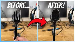 Turning a Fork into a Spoon With 3D Pen!
