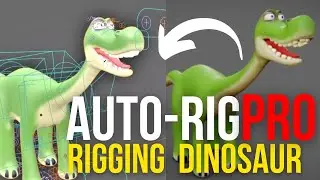 Blender Rigging : Rig Dinosuar Character With Auto-Rig Pro | Character Rigging in Blender