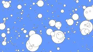 12Hrs of White Bubbles on Baby Blue
