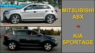 SLIP TEST - Mitsubishi Outlander Sport / ASX / RVR AWC vs Kia Sportage AWD - 
