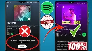 Исправление Spotify Mod Apk не работает (2025) Исправление проблемы с пустым плейлистом Spotify...
