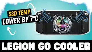 How a Tablet Cooler Works on LEGION GO | Installation - Benchmark