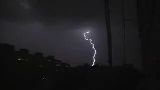 Ночная гроза в Нижнем Новгороде 15 августа 2014 г.
