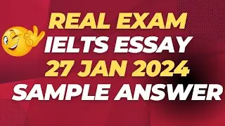 Sample For Latest Writing Task 2 Topics For Academic IELTS | 27th January 2024 IELTS Essay | IELTS