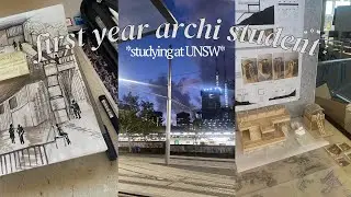 week of a first year architecture student @ UNSW₊° | classes, studios, vlog