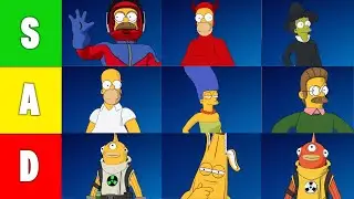 Ranking EVERY Simpsons Fortnite Battle Pass Skin!