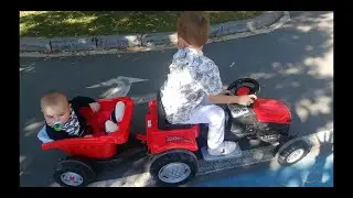 Pilsan Römorklu Kırmızı Traktör