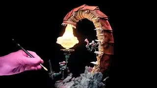 How to make a GIANT WORM ATTACK diorama (with BEADBOTS!)